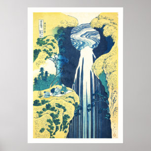 Amida Falls (Katsushika Hokusai 1800-talet) Poster
