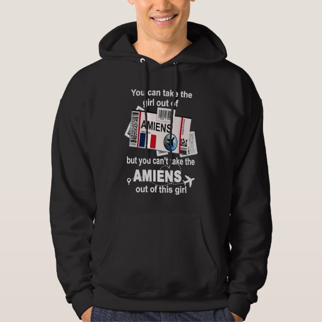 Amiens Boarding Pass  Amiens Girl  Amiens Hoodie (Framsida)