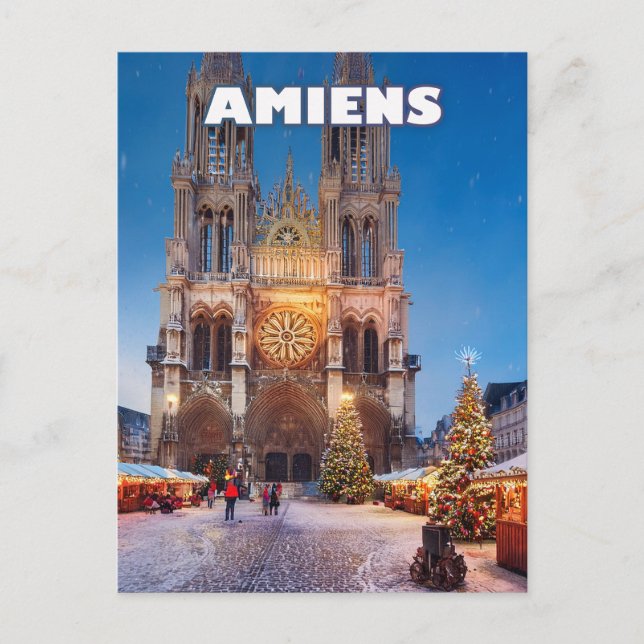Amiens Christmas Wonder Vykort (Framsida)