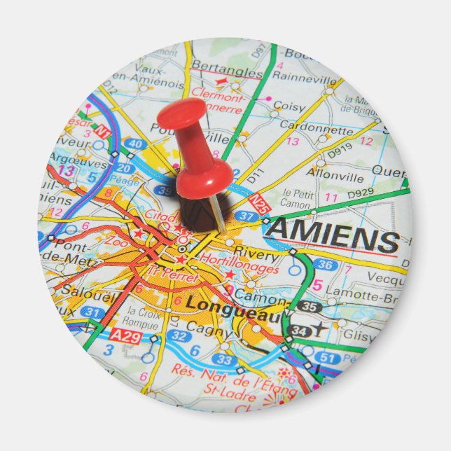 Amiens, Frankrike Magnet (Framsidan)