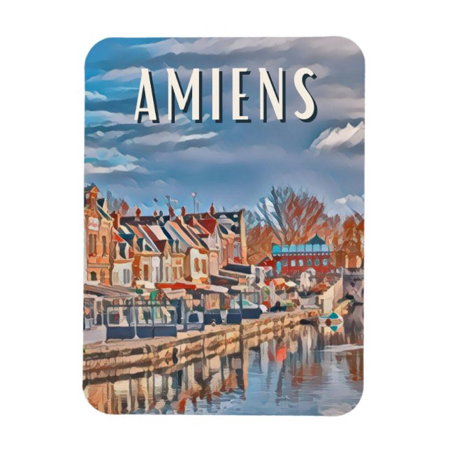 Amiens Photo Vintage Magnet (Vertikal)
