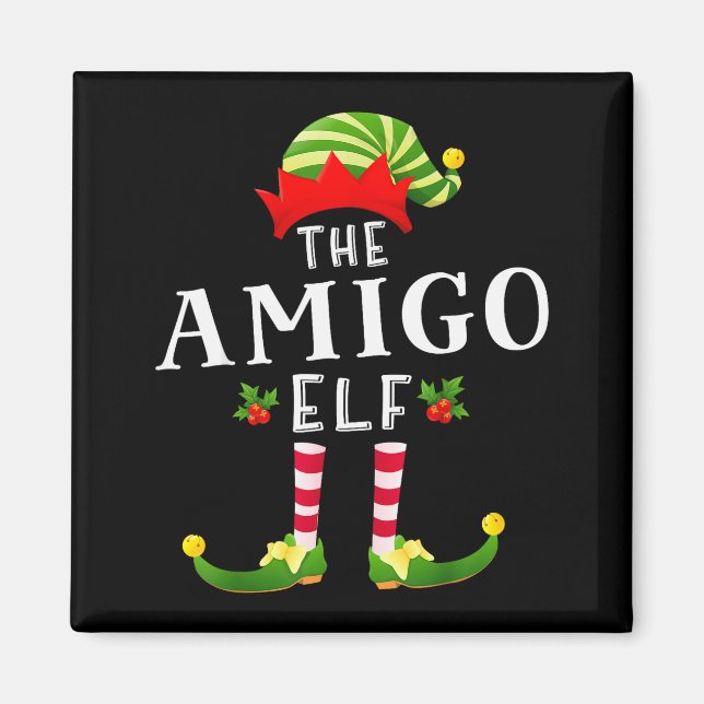 Amigo-älva julmatchande pyjamas  magnet (Framsidan)