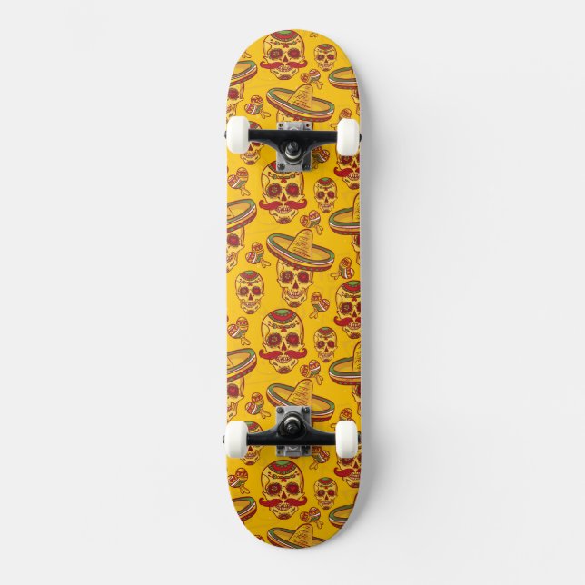 Amigo Döskallars Skateboard Bräda 19,5 Cm (Framsida)