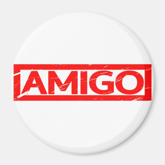Amigo Frimärke Magnet (Framsidan)