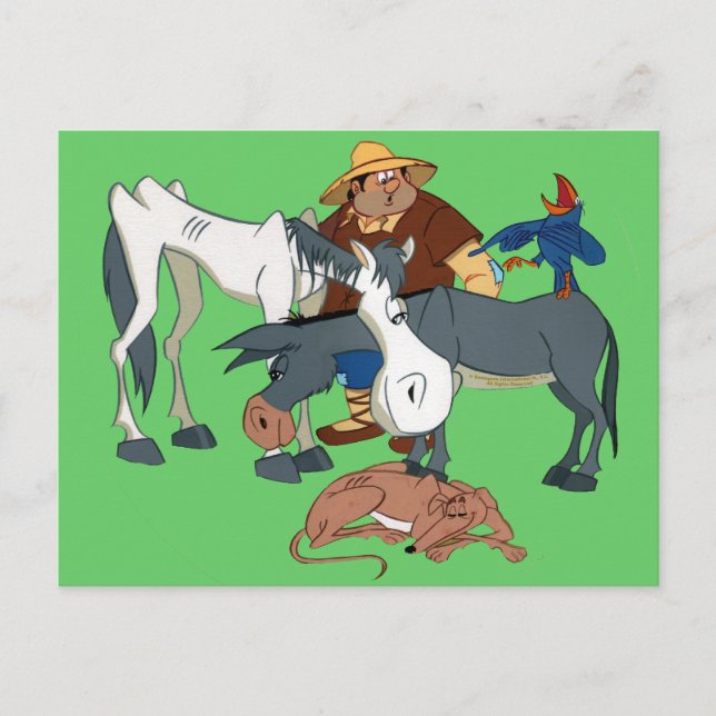 AMIGOS DE DON QUIJOTE - 400 Años - Cervantes Vykort (Framsida)