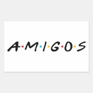 Amigos Rektangulärt Klistermärke