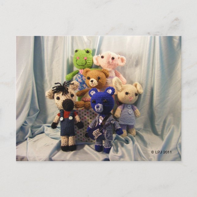 Amigurumi Friends vycard Vykort (Framsida)