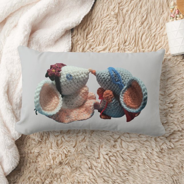 Amigurumi Mice Design Lumbarkudde (Filt)