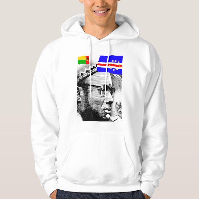 Amilcar Cabral Kung Kap Verde Fly Flaggor T-Shirt Hoodie (Framsida)