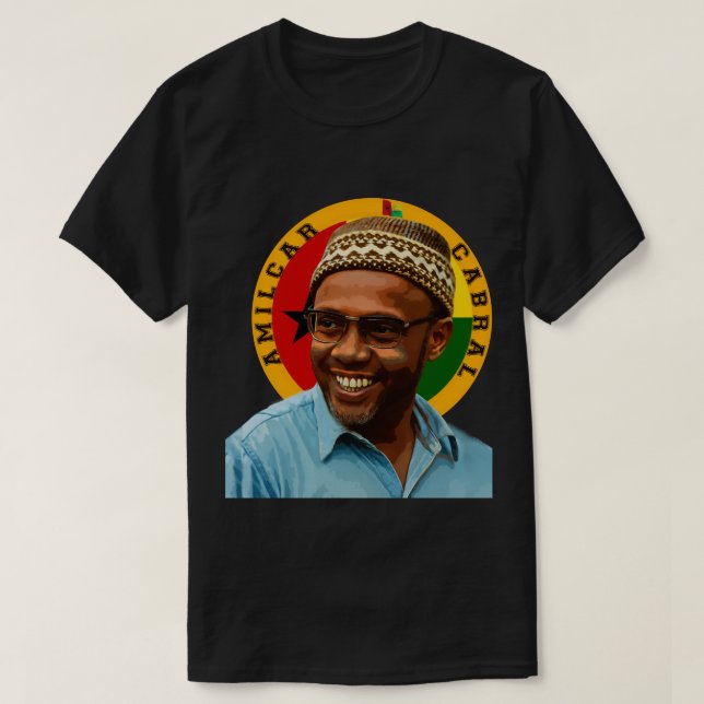 Amílcar Cabral Panafrikansk T-Shirt Afrocentrisk t (Design framsida)