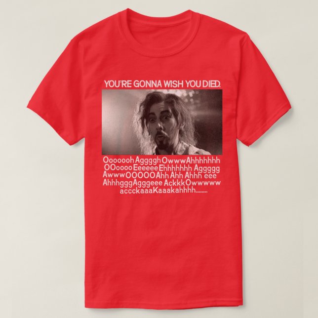 Amilyn Vampire Death Scene T Shirt (Design framsida)