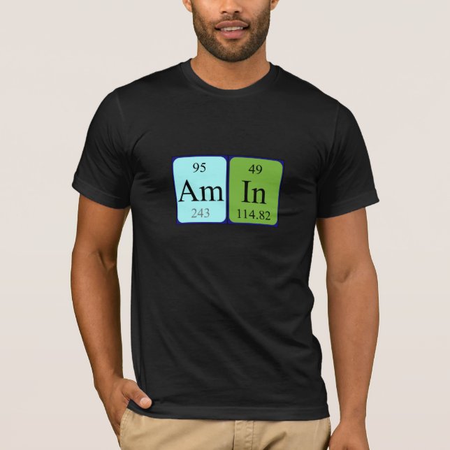 Amin Periodisk skjorta bord namn T-shirt (Framsida)