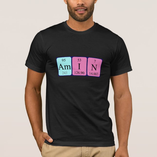 Amin Periodisk skjorta bord namn T-shirt (Framsida)