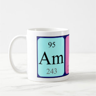 Amine Periodisk bord namn mugg