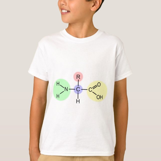 Amino Acid Diagram T Shirt (Framsida)