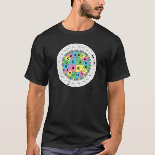Amino syra baserar ordnar borddiagrammet t-shirt