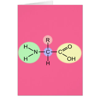 Amino syrligt diagram hälsningskort