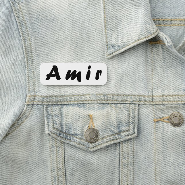 Amir namn namnbricka (På plats)