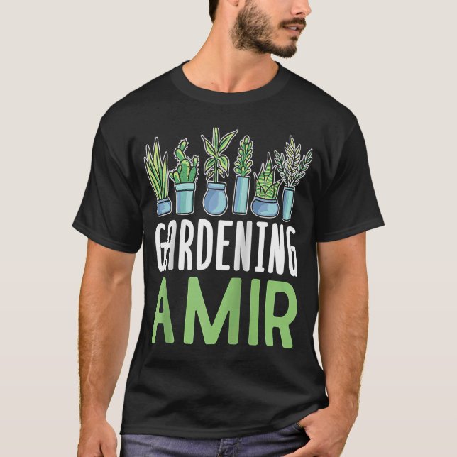  Amir Plant Gardener Garden Namn Raglan B T Shirt (Framsida)