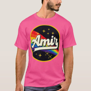 Amir Rainbow i Space Vintage Stil T Shirt