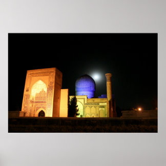 Amir Timur Mosque Uzbekistan Photo on Canvas Large Poster
