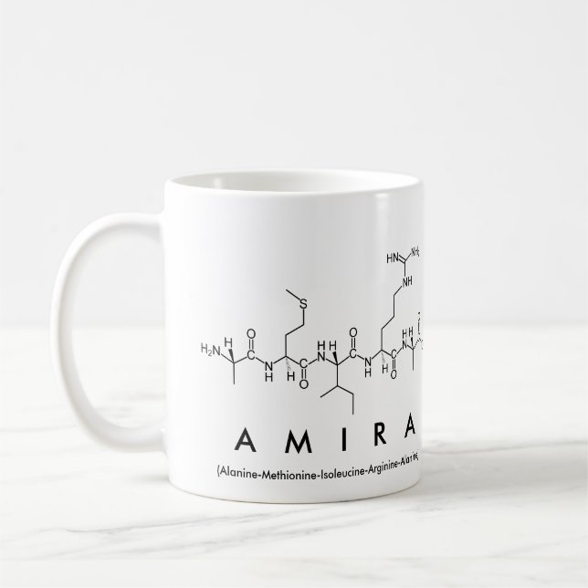 Amira peptide namn mugg (Vänster)