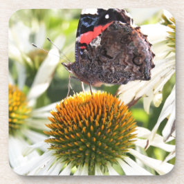 Amiral Butterfly på Flower Underlägg