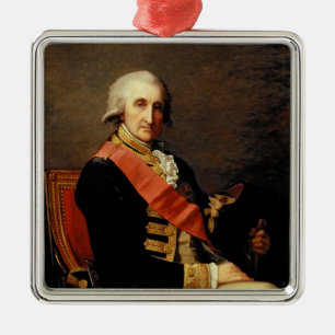 Amiral George Brydges Rodney 1791 Julgransprydnad Metall
