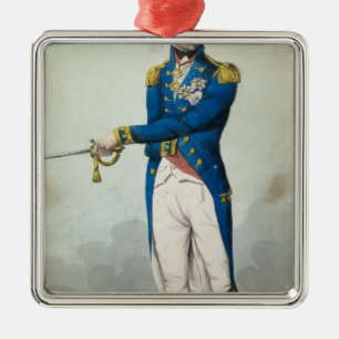 Amiral Horatio Nelson Julgransprydnad Metall