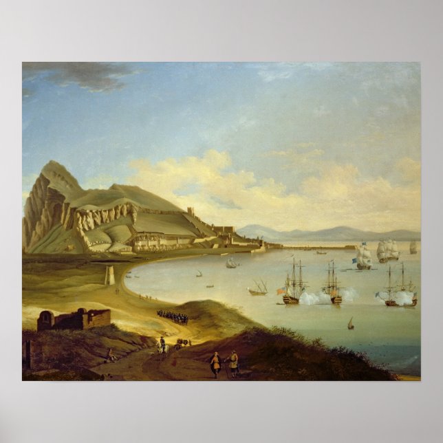 Amiral of the Blue Squadron Arriving at Gibraltar Poster (Framsidan)