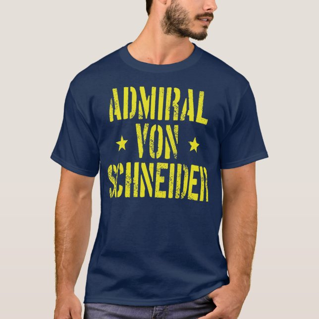 Amiral von Schneider T-shirt (Framsida)