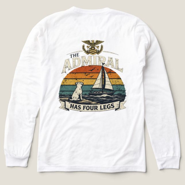 Amiralens Tri-Blend Tröja för Kajen (Design baksida)
