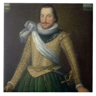Amiralherr Thomas knäppas (d.1694) Kakelplatta