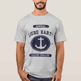 AmiralLiebe harts segling Quallege T-shirt