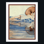 "Amiration" Art Deco-utskrift av Jacque Declerc Poster<br><div class="desc">1920-års Pariskonsthändelse Skriv ut "beundran" av Jacque Declerc-16x20</div>