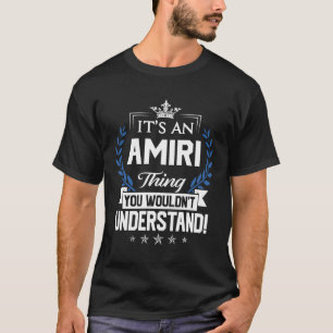 Amiri Namn T Shirt - Amiri Sak Namn 2 Gift-artikel