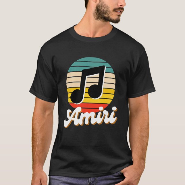 Amiri sunset Music T Shirt (Framsida)