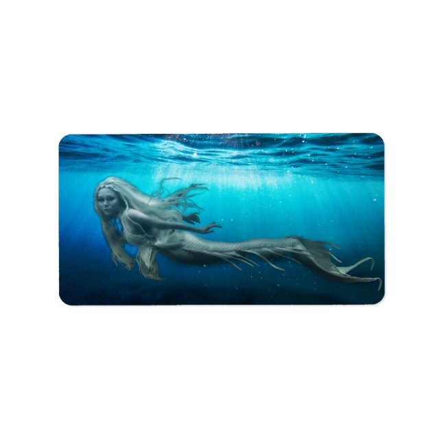 Amiria Angel Sjöjungfru Adressetikett (Framsidan)