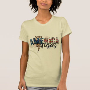 AMIRICA VIBES 4 JULY GIFT IDEA T SHIRT