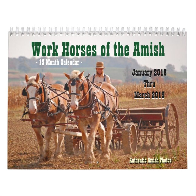 Amish2:s arbetshästar kalender (Omslag)