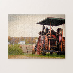 Amish ångatraktor pussel
