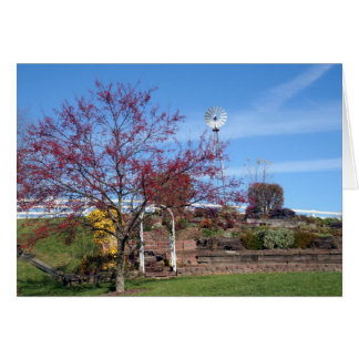 Amish Autumn Garden Hälsningskort