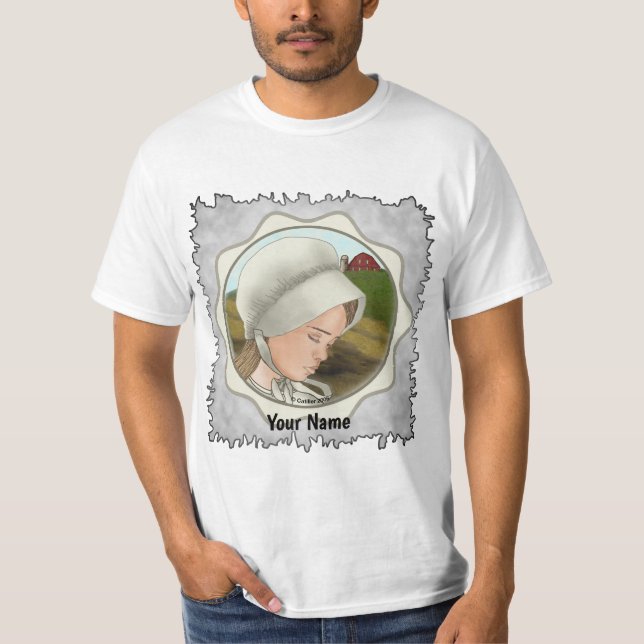 Amish Bonnet Girl t-shirt (Framsida)