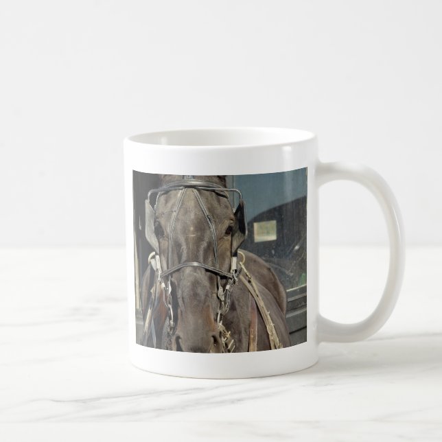 Amish Buggy Horse Kaffemugg (Höger)