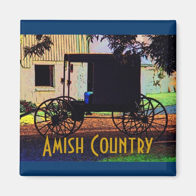 Amish Buggy Magnet (Framsidan)