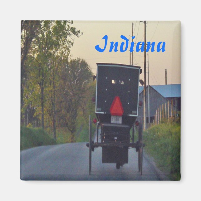 Amish Buggy Magnet (Framsidan)