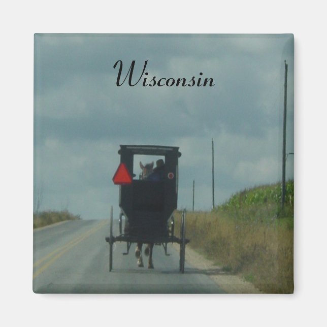 Amish buggy magnet (Framsidan)