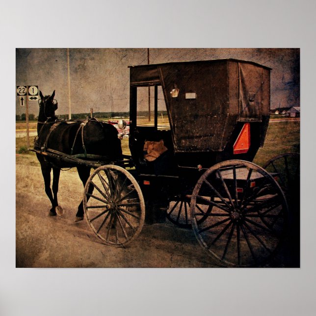 Amish Buggy Poster (Framsidan)