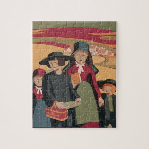 AMISH CHILDREN ART JIGSAW PUZZLE PUSSEL