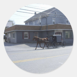 Amish Community Runt Klistermärke